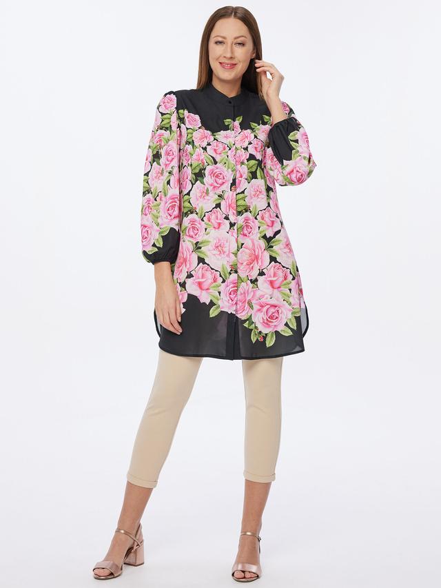 Longbluse Floral