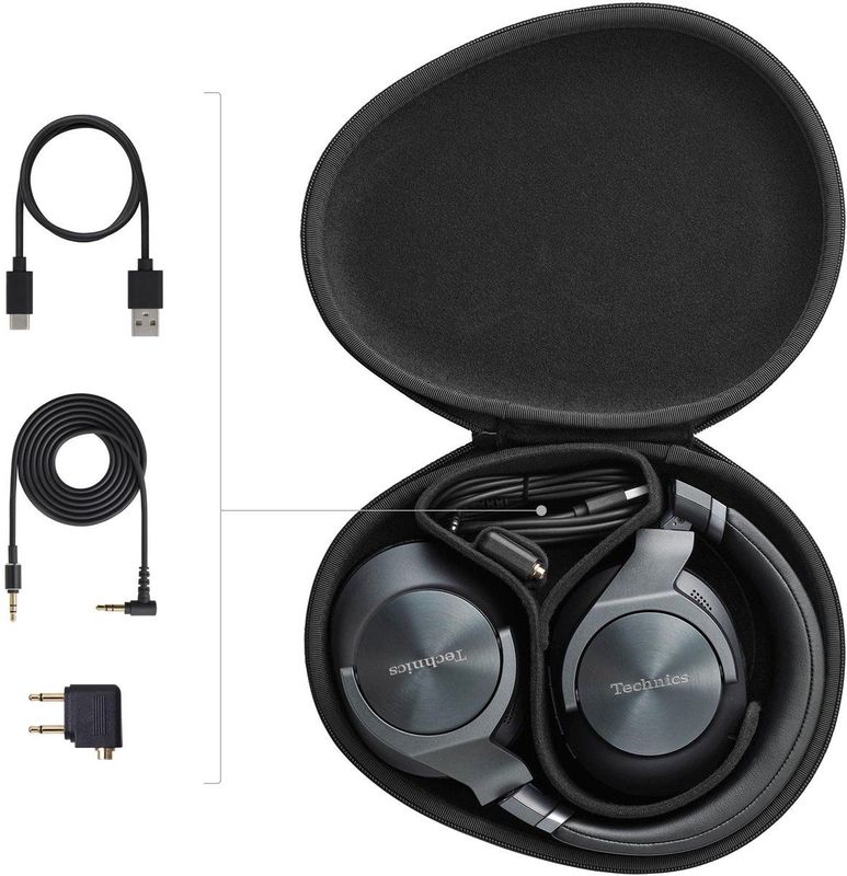 Technics EAH-A800 Headset - Zwart - Bedraad en Draadloos
