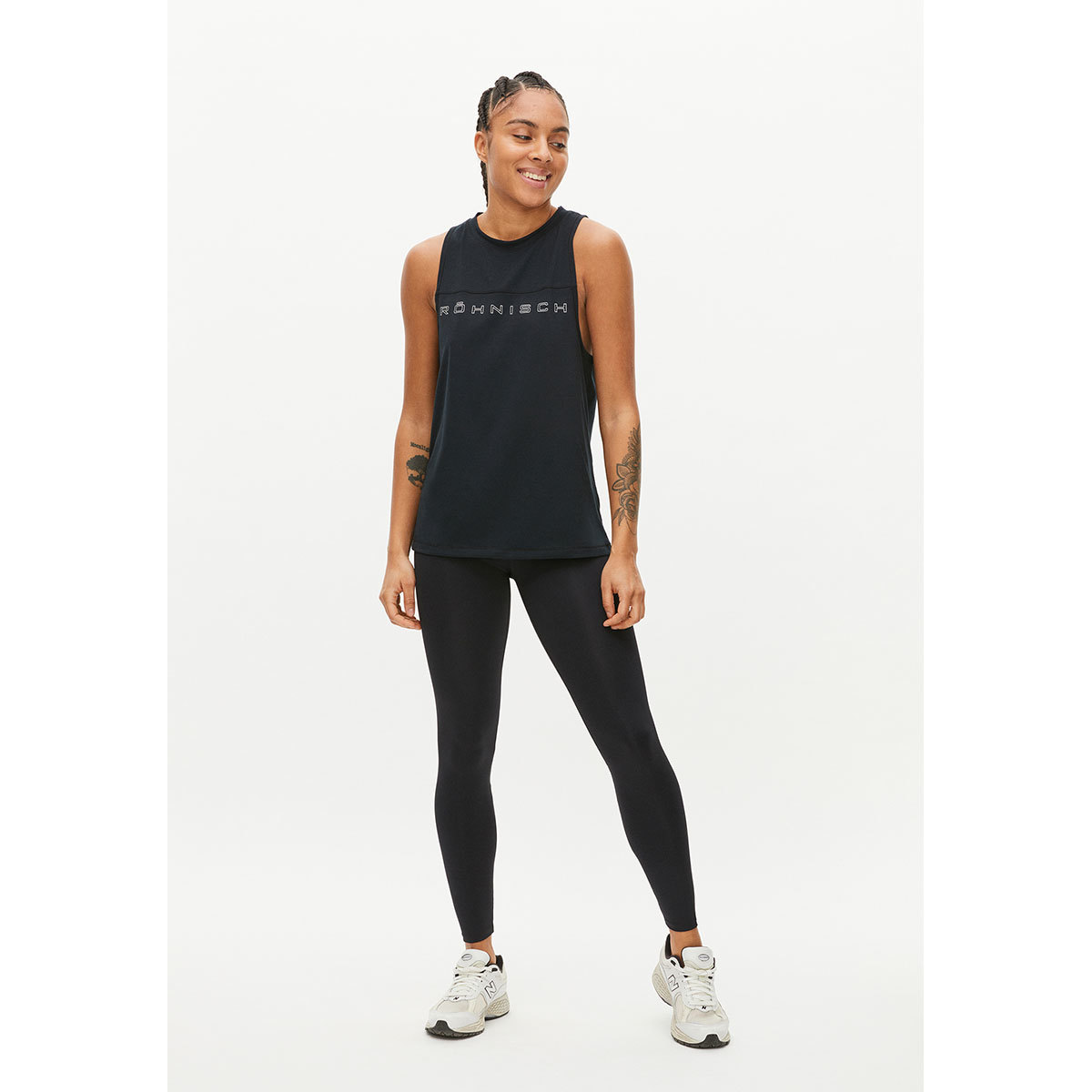 Röhnisch Saima Loose Hardloopshirt Zonder Mouwen Zwart Dames
