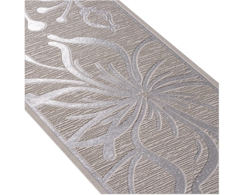 Zelfklevende rand 3466-74 Alleen Rand Bloemen bruingrijs 5 m x 13 cm
