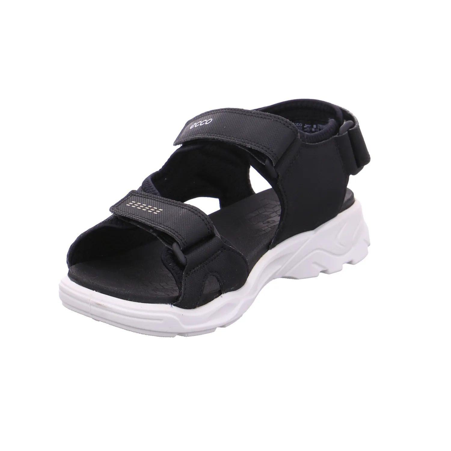 ECCO Jungen-Sandale Schwarz Lederimitat  Sommerschuh