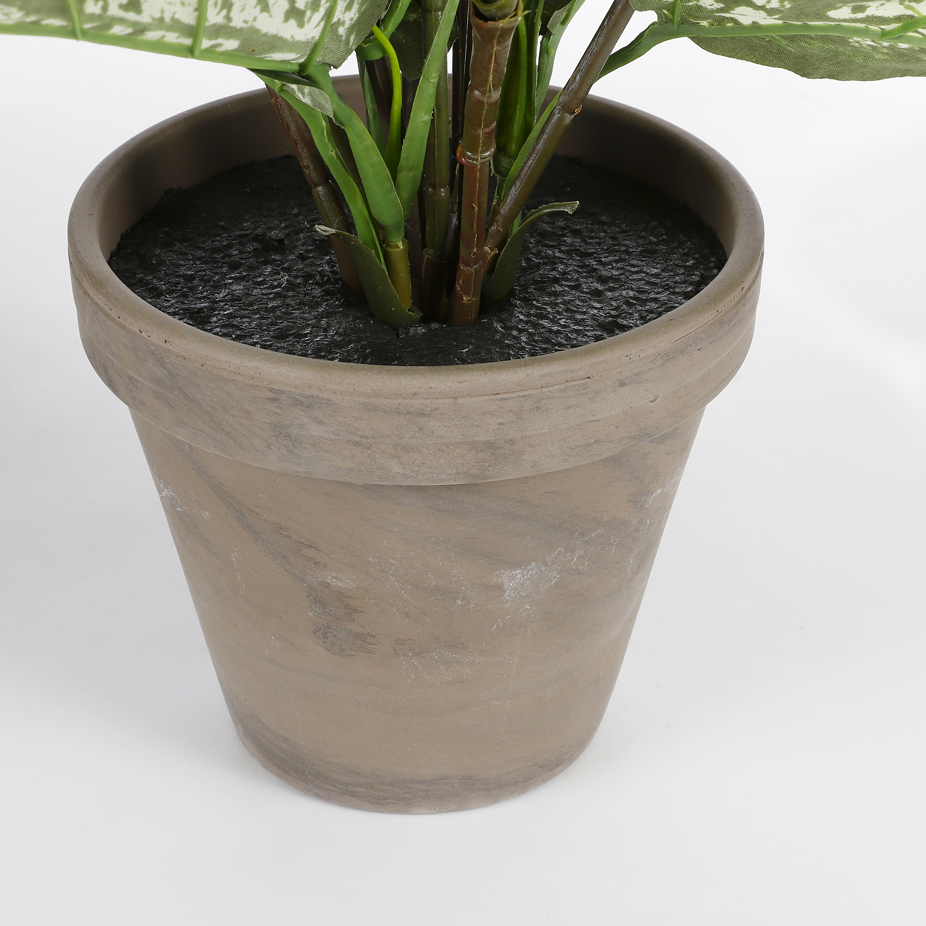 Mica decorations - dieffenbachia artificielle vert en pot h70