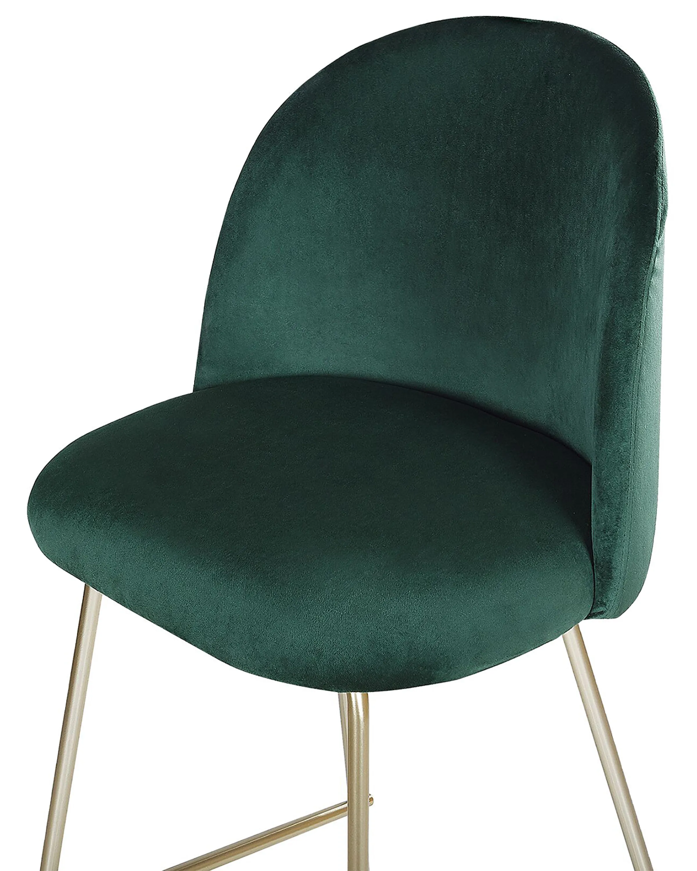 Set van 2 barstoelen ARCOLA Fluweel Smaragdgroen