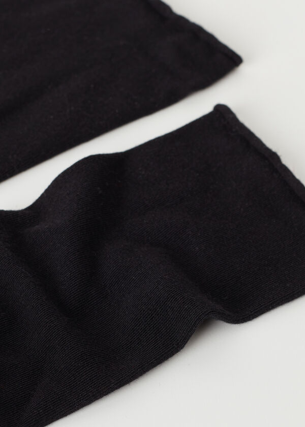 Meias de cano médio com cashmere
