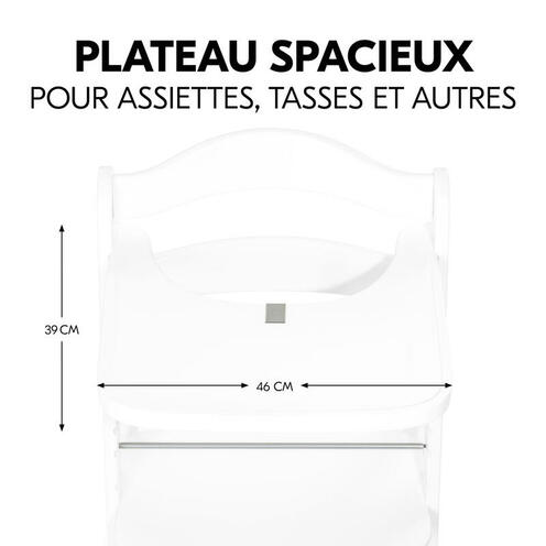 Tablette pour chaise haute Alpha+ - Blanc - HAUCK