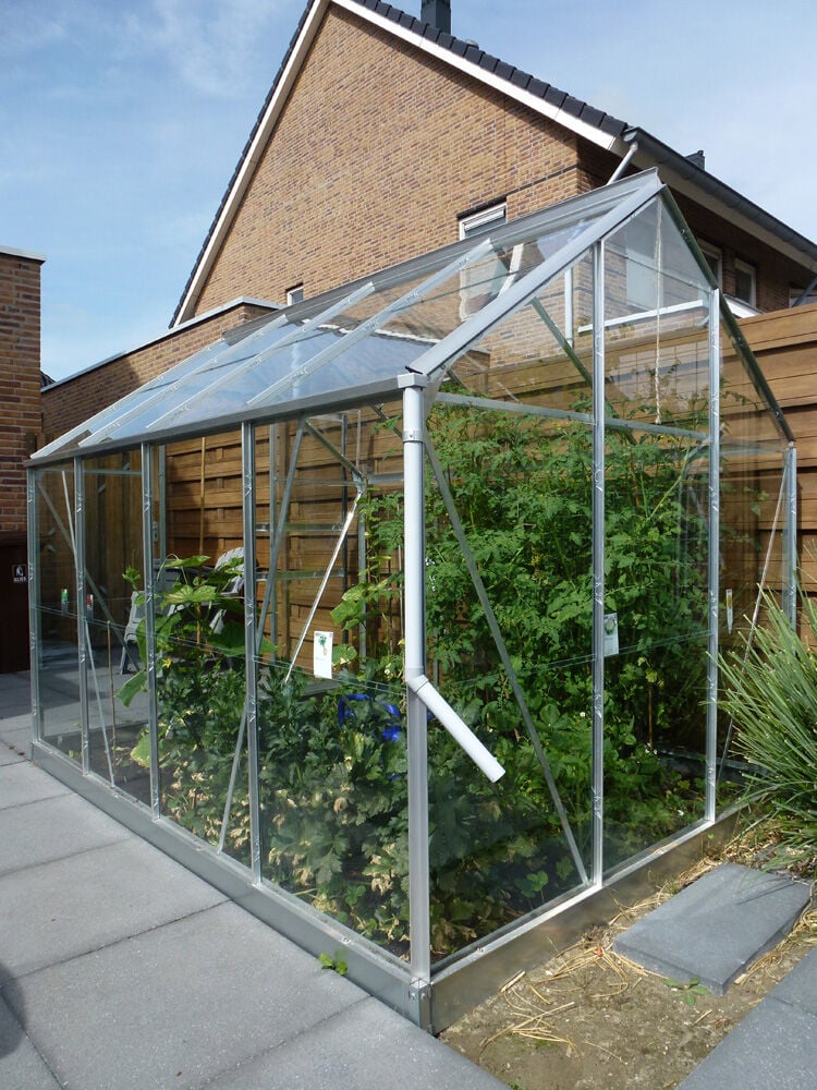 Halls Popular 86 - Tuinkas - zilver - 195x193x257 cm - Tuindersglas