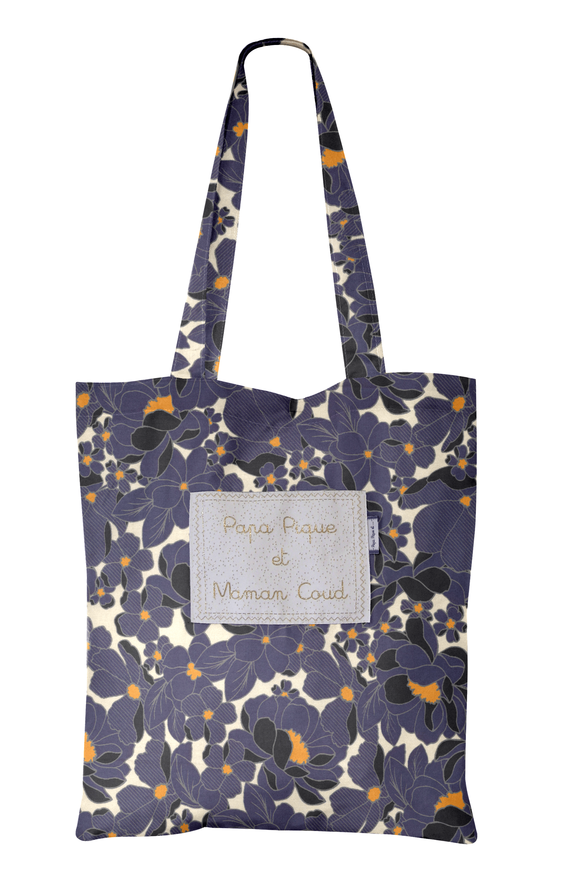 Sac Tote Bag Pensées Marines