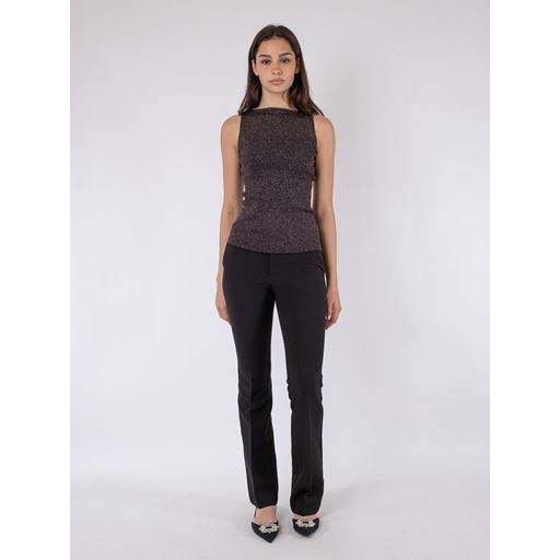 Neo Noir Talia Glitter Knit Top, Sort, 34