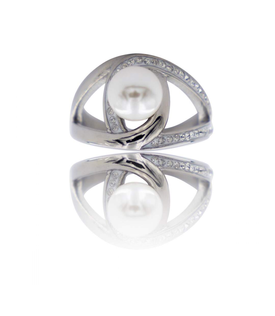 Bague Femme avec Perle Ornée Zirconium MAHONIA
