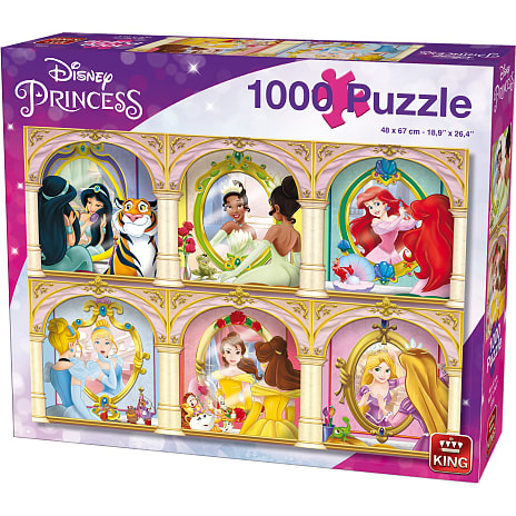 Disney prinsessernes spejlbillede puslespil - 1000 brikker
