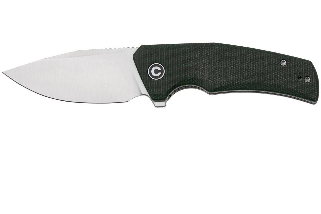 Civivi Regulatron C23006-2 Satin Nitro-V, Green Canvas Micarta zakmes