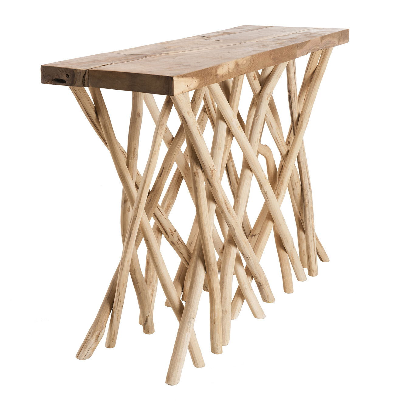 Macabane Console clara teck - 120x39x81 cm