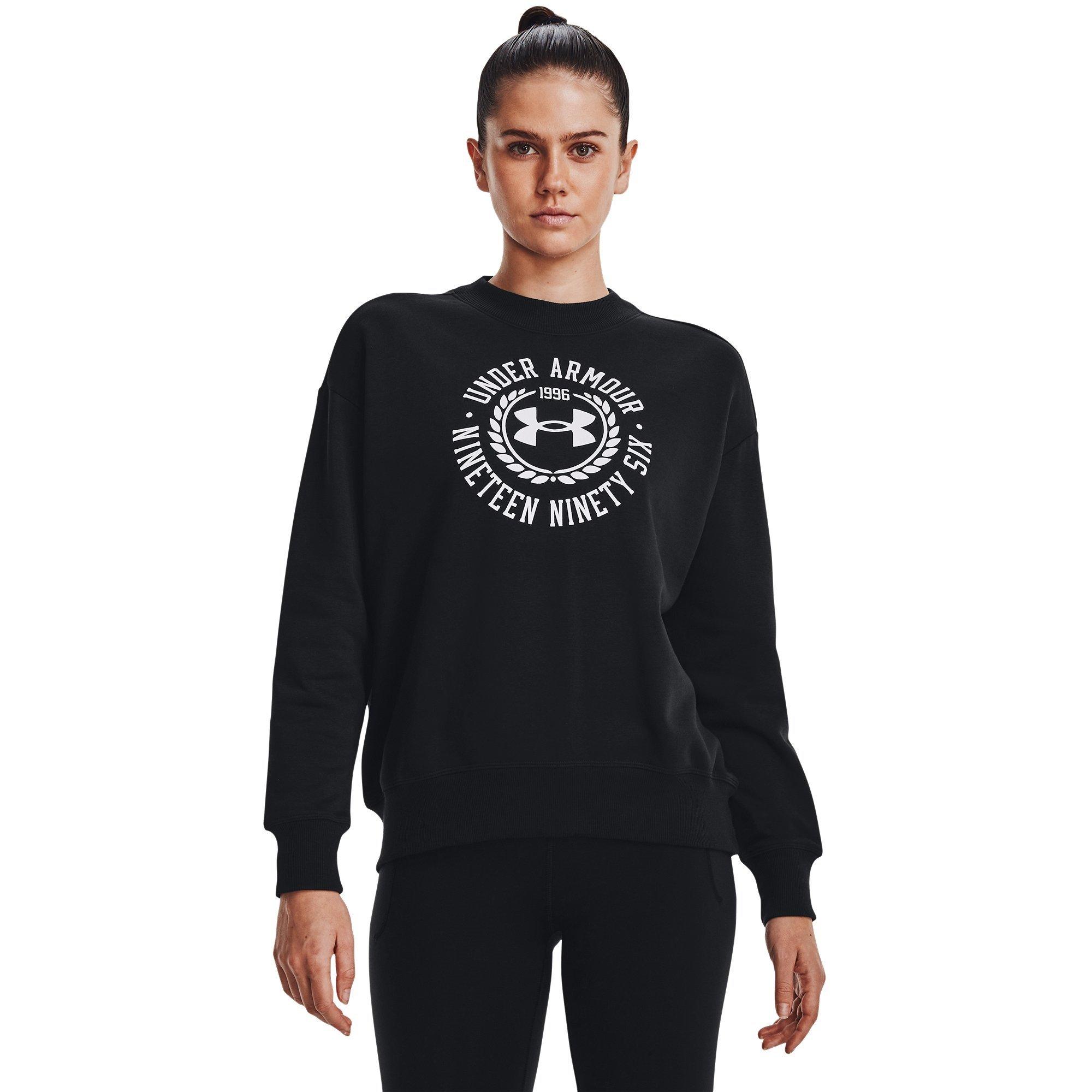 Under Armour Rival Crest Crew Sweatshirt Womens