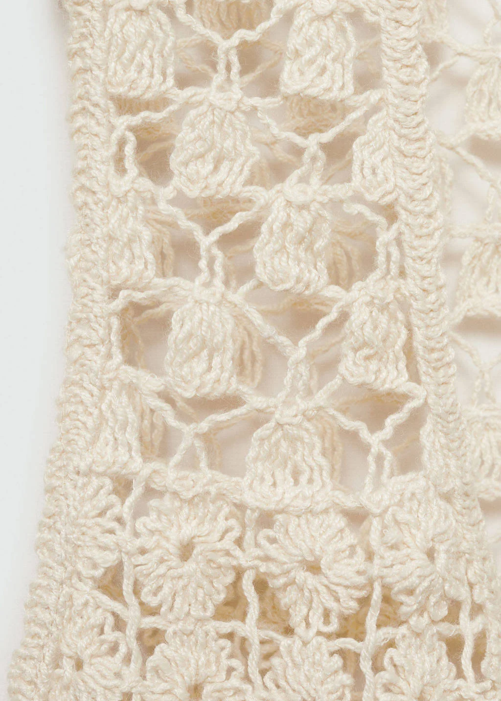 MANGO TEEN gehaakt gilet beige
