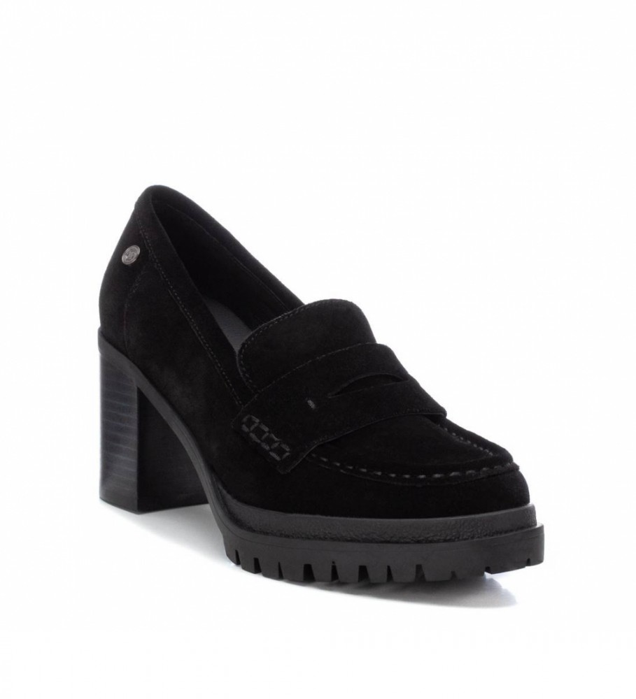 Sapatos de couro Carmela 160371 Preto - Altura do salto: 8 cm -