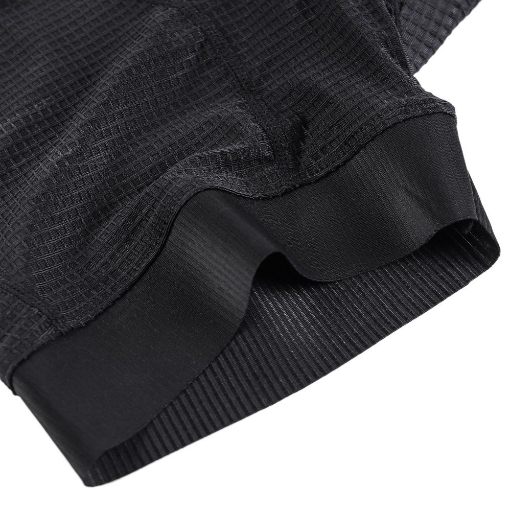 (Gr. XXL) Gepolsterte Herren Fahrrad Radhose Gel Polster (Taille 78cm) - Schwarz