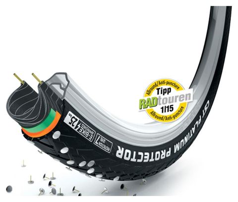 Pneu Cst Platinum Protector C-1920 Single Reflex/ldp/eps 700  Noir 700C / 45
