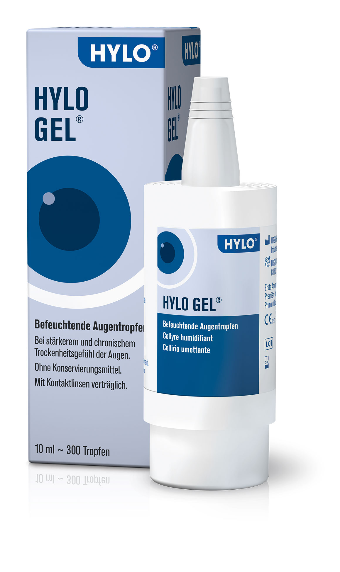 HYLO GEL 0.2 %<br>10 ml, Flasche, Augentropfen, Lösung