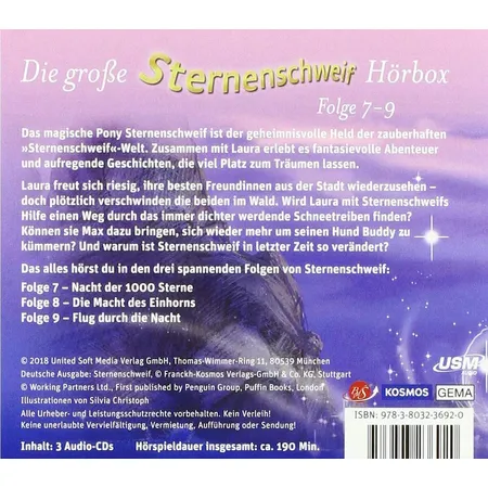 KOSMOS Hörspiel-CD-Box Sternenschweif Folgen 7 - 9