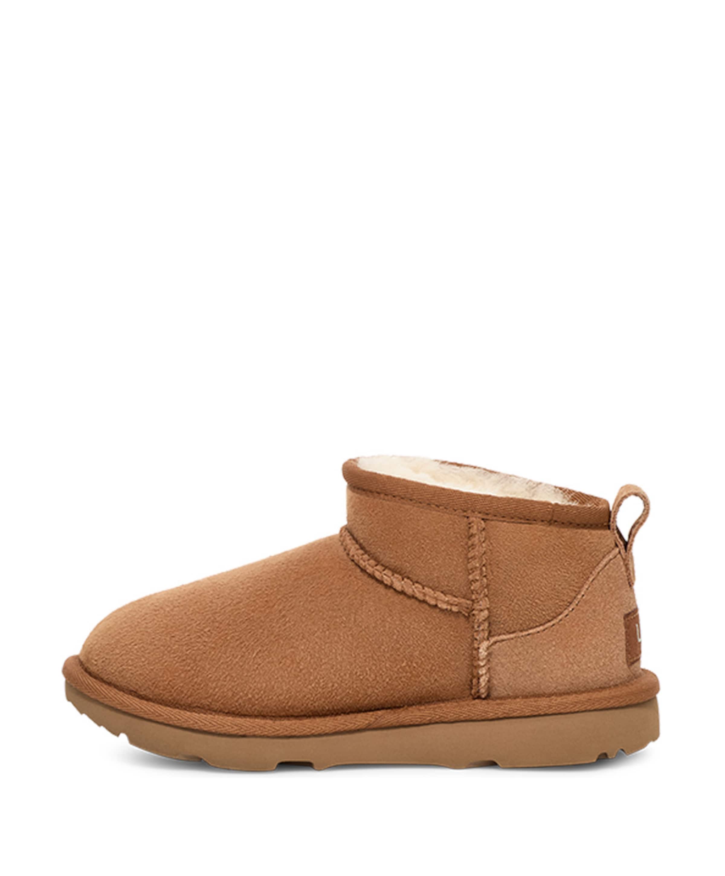 Ugg Classic ultra mini l meisjes enkellaarzen bruin