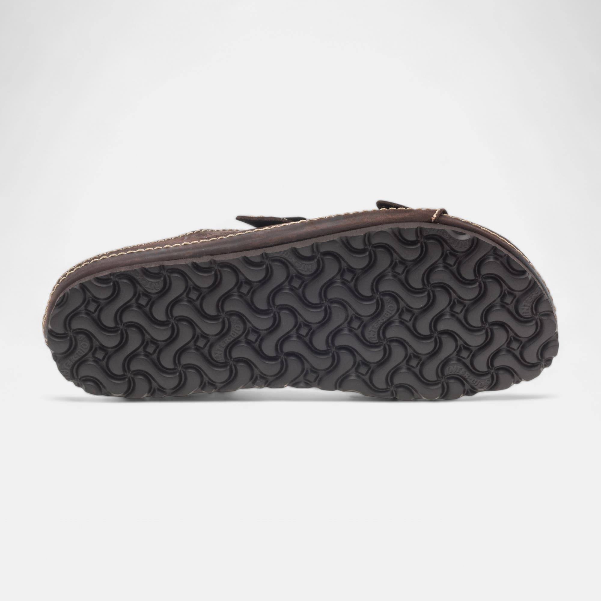 Mules semelle liège Homme en cuir marron