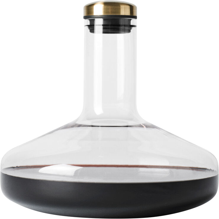 Audo Copenhagen Wine Breather, Deluxe, Clear/Gold Transperant