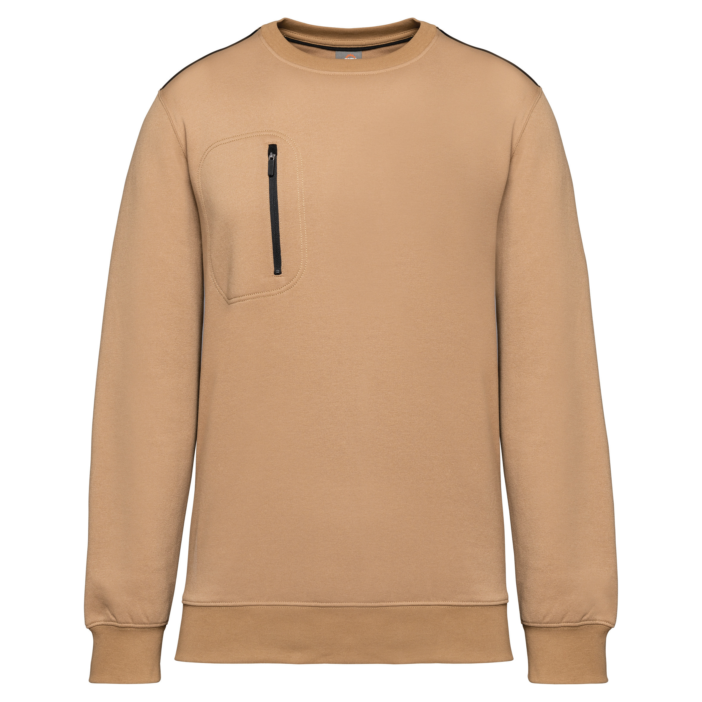 WK. Designed To Work WK403 - Sweat-shirt DayToDay zip poche contrasté unisexe