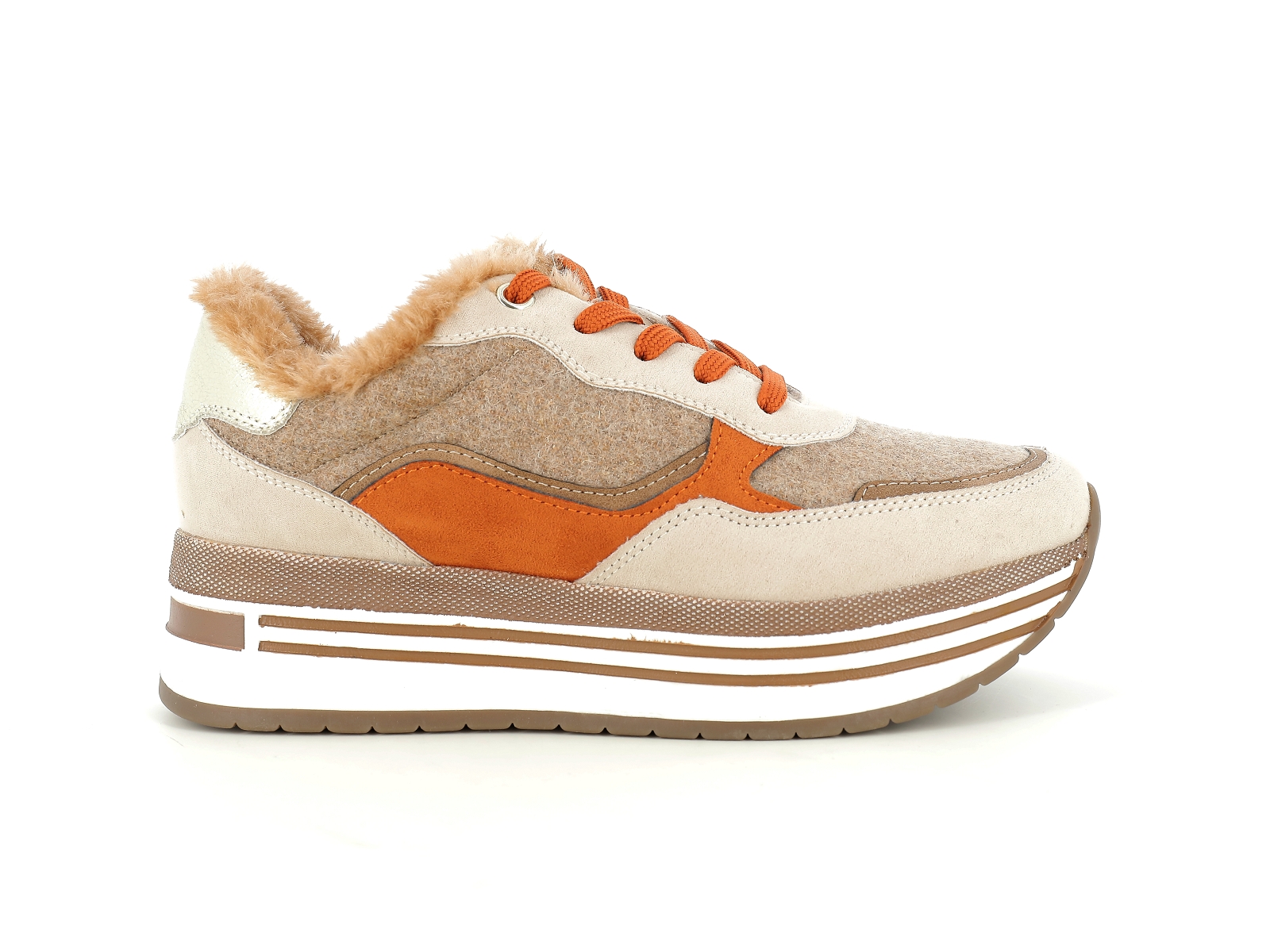 Marco tozzi-23730 Matières combinées Beige Orange