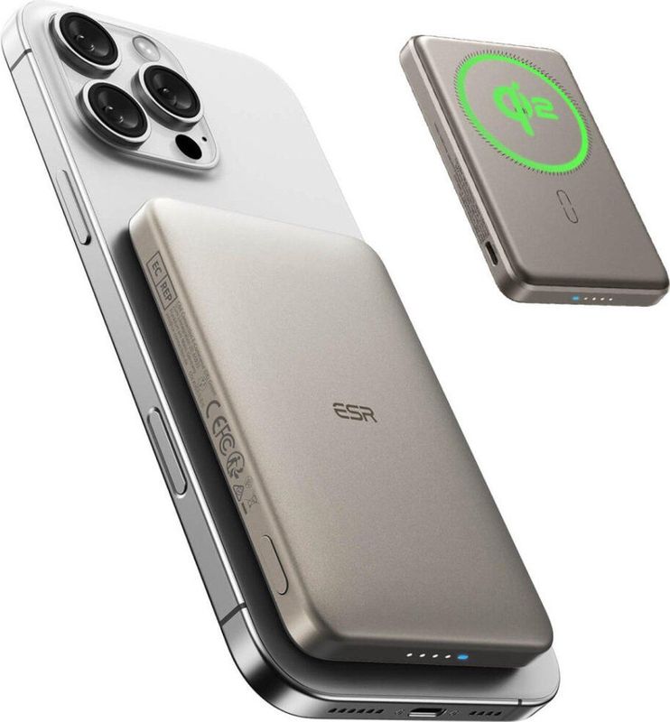ESR - Qi2 MagSlim - Powerbank - Zwart - 10.000mAh