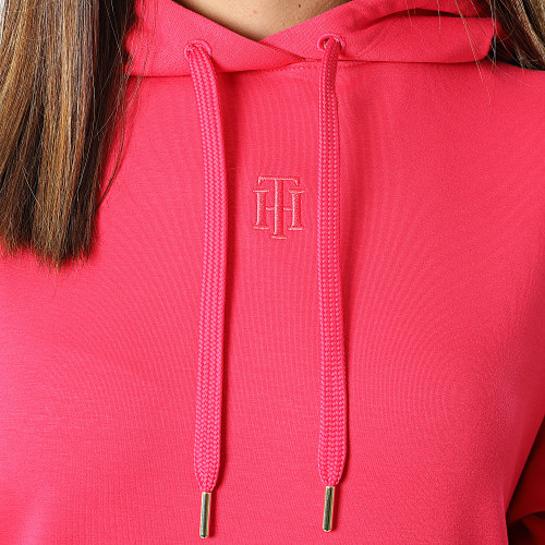 Sweat Capuche Femme Relaxed Interlock 3915 Rose