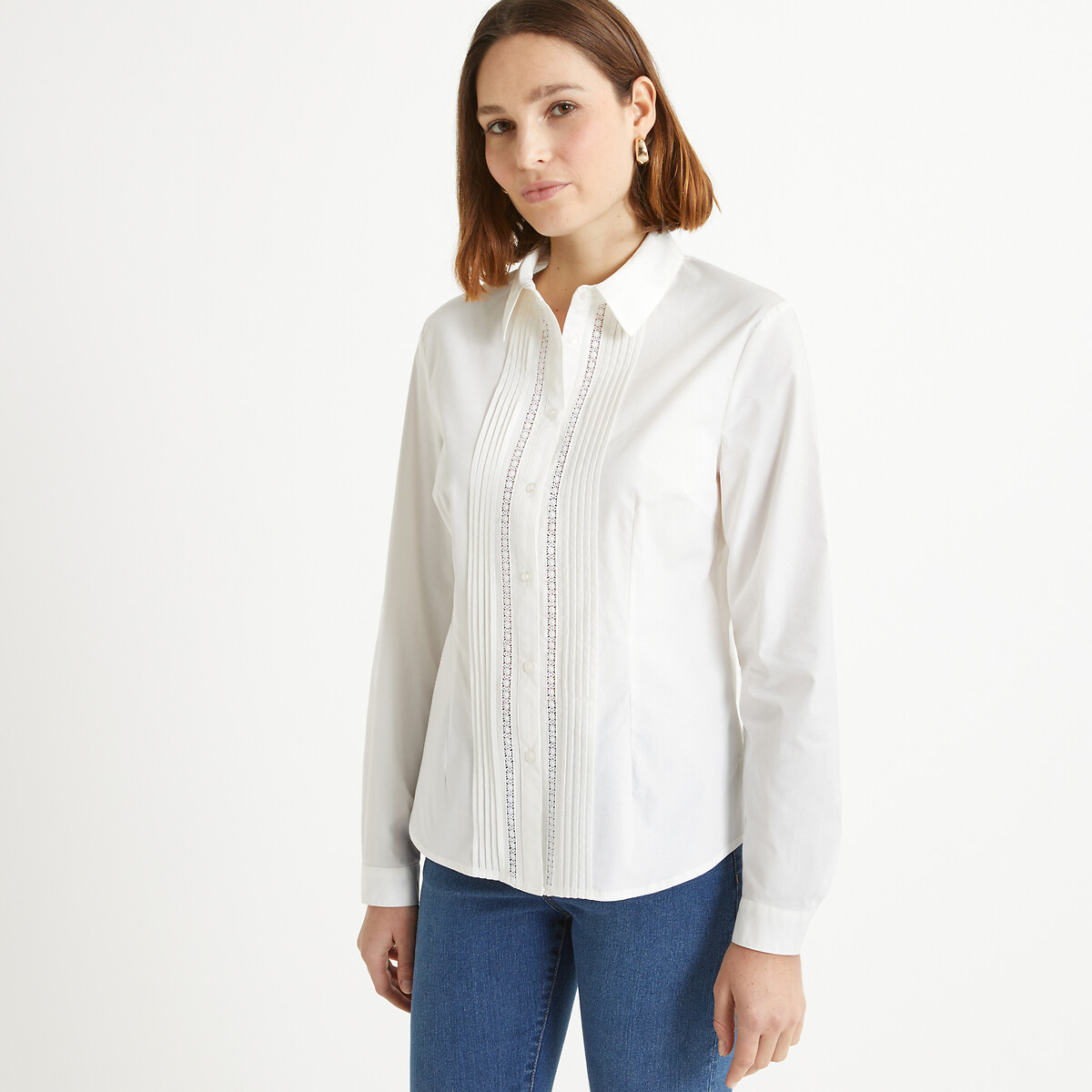 ANNE WEYBURN<br>Camisa de manga comprida