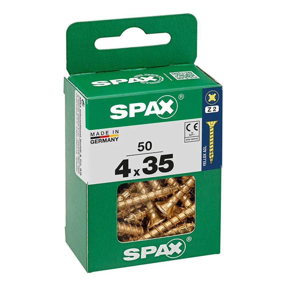 SPAX SENKHODE GUL 4X35, M 50 STK