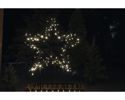 LED-decoratiefiguur Lafiora Star, 150 LED's, warm wit licht, inclusief timer en lichtscènebesturing
