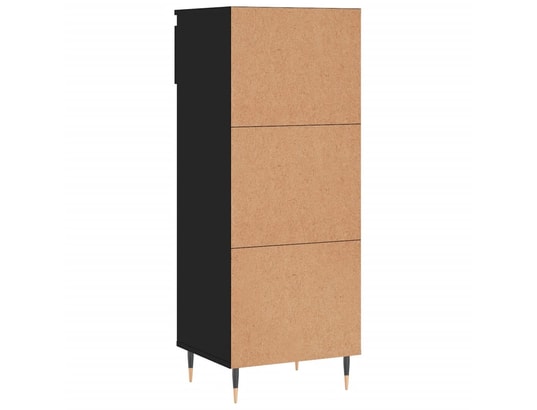 VIDAXL - Armoire à chaussures noir 40x36x105 cm bois d'ingénierie