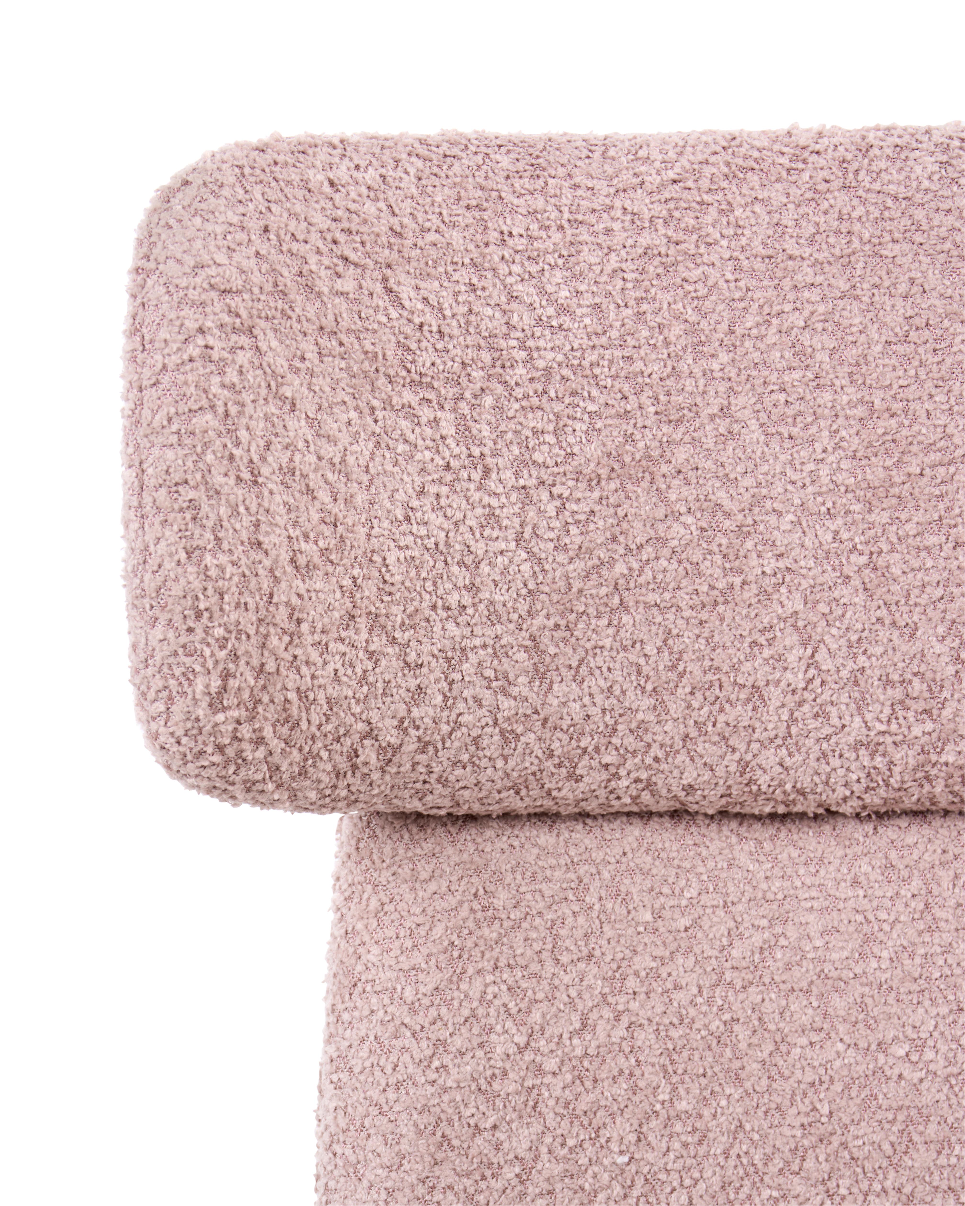 Bureaustoel GRANBY Bouclé Pastelroze