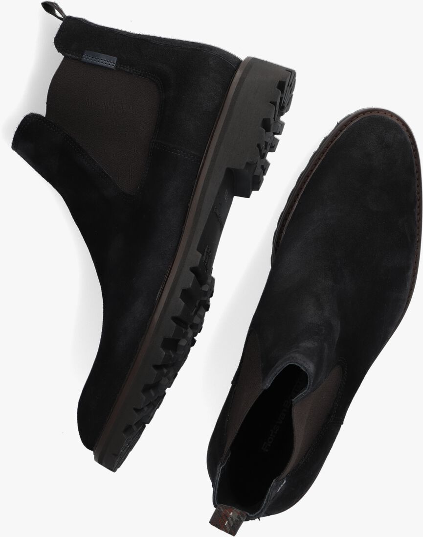 FLORIS VAN BOMMEL zwarte floris van bommel chelsea boots sfm-60018