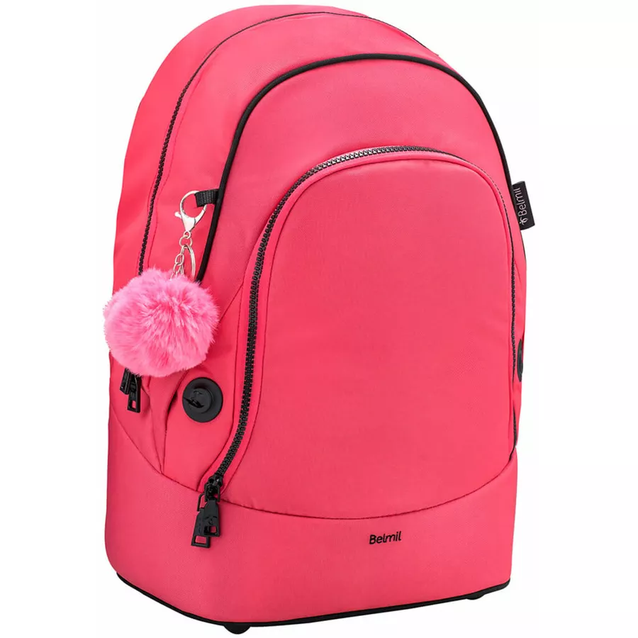 Belmil Schulrucksack 2-IN-1 Schulrucksack & Gürteltasche Coral Paradise