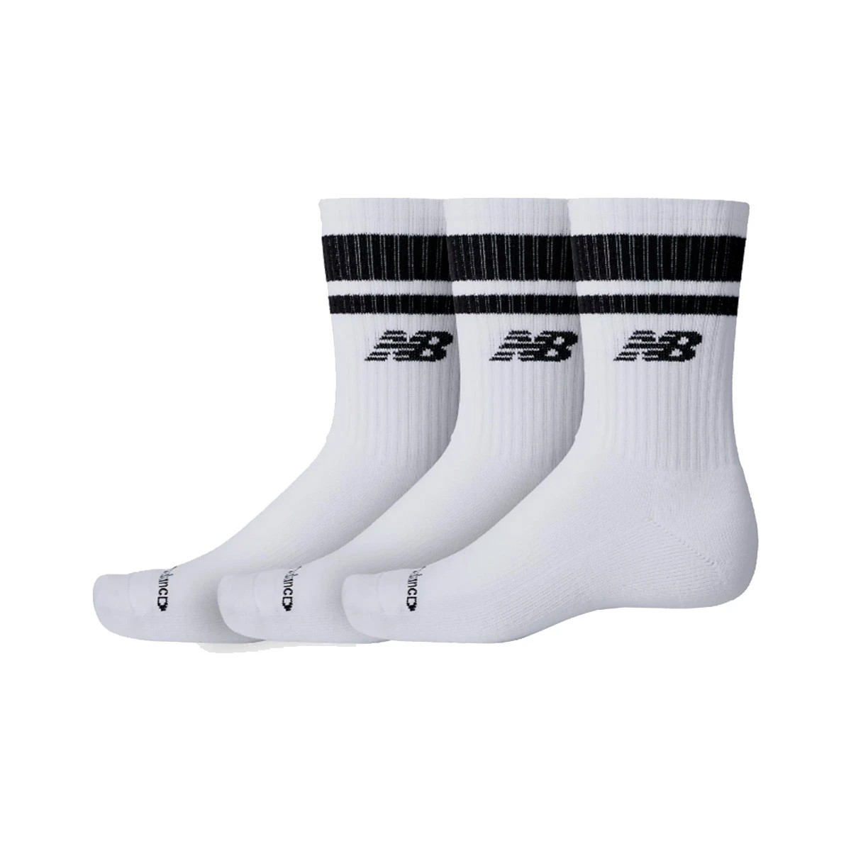 Meias New Balance Everyday Stripe Midcalf (3 Pares)