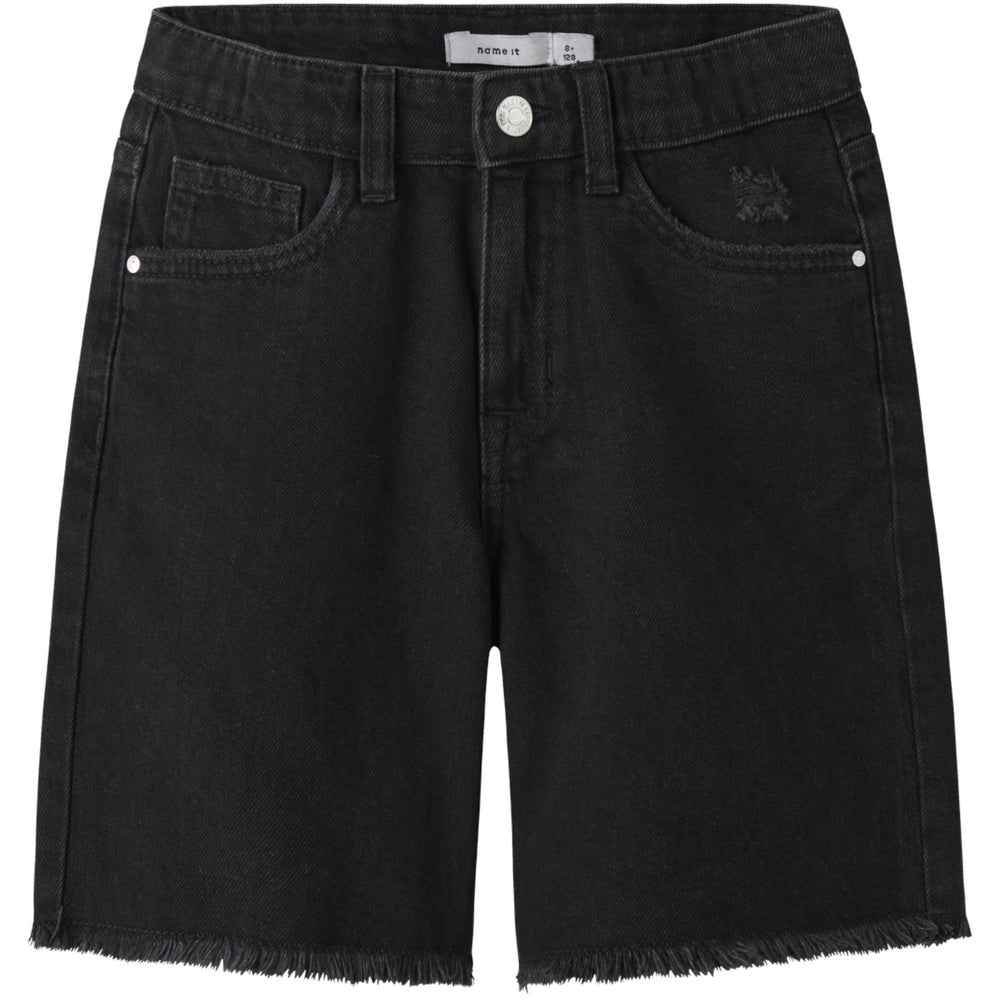 Køb Name It Black Denim Nkfbella Hw Wide Dnm Shorts 1488-Be Noos