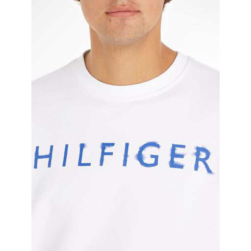 Tommy Hilfiger Logo Sweatshirt, Hvid, 3XL