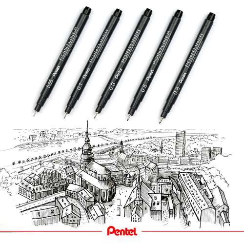 Pentel® POINTLINER Fineliner