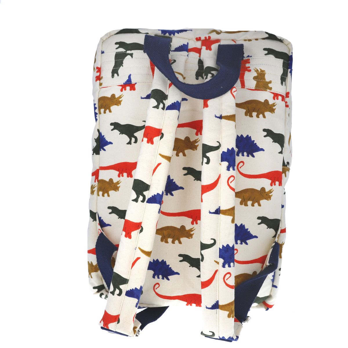 Sac à dos enfant double poignées bleues Dinosaures Petit toi