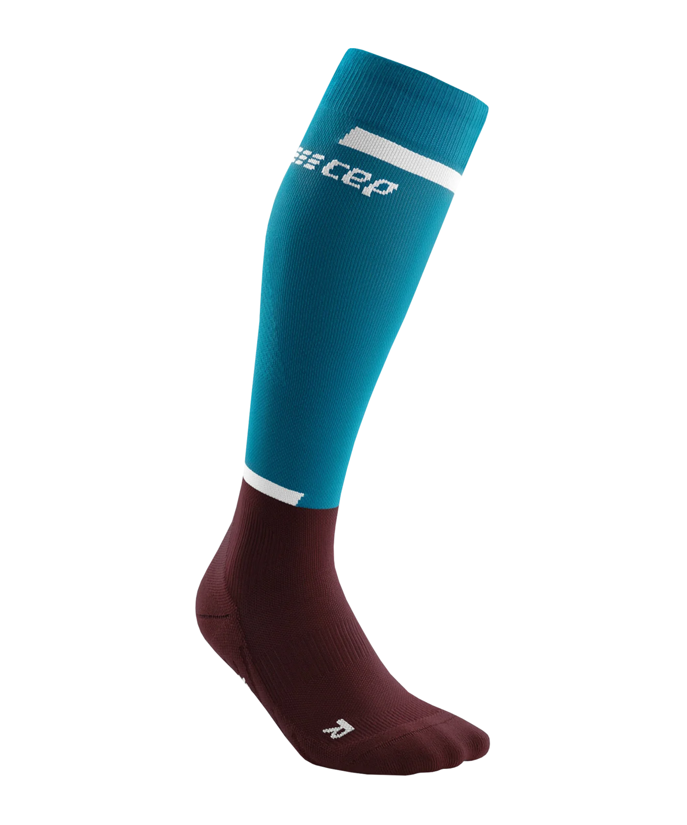 CEP The Run Socken Tall Running Blau Rot
