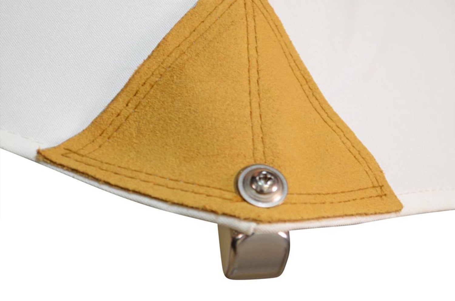 240 cm witte stijlvolle parasol met UPF 50 windventilatie
