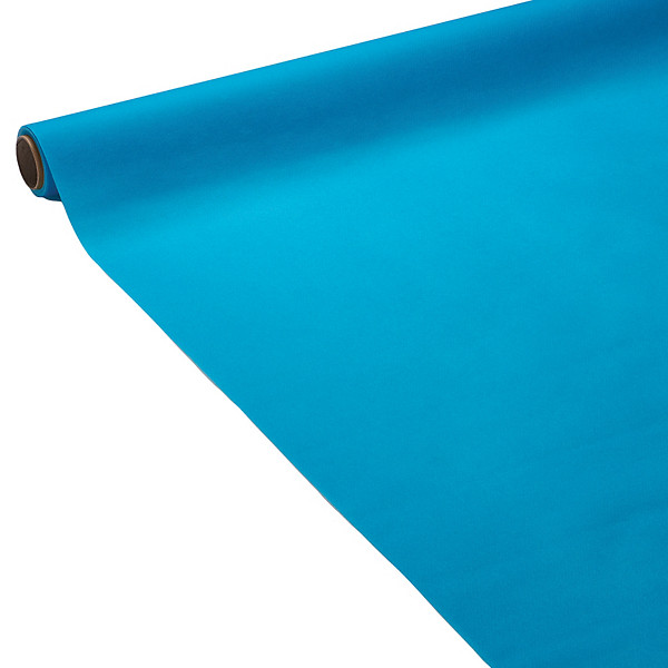 Nappe en papier en airlaid coloris turquoise, le rouleau de 1,20 x 15 m