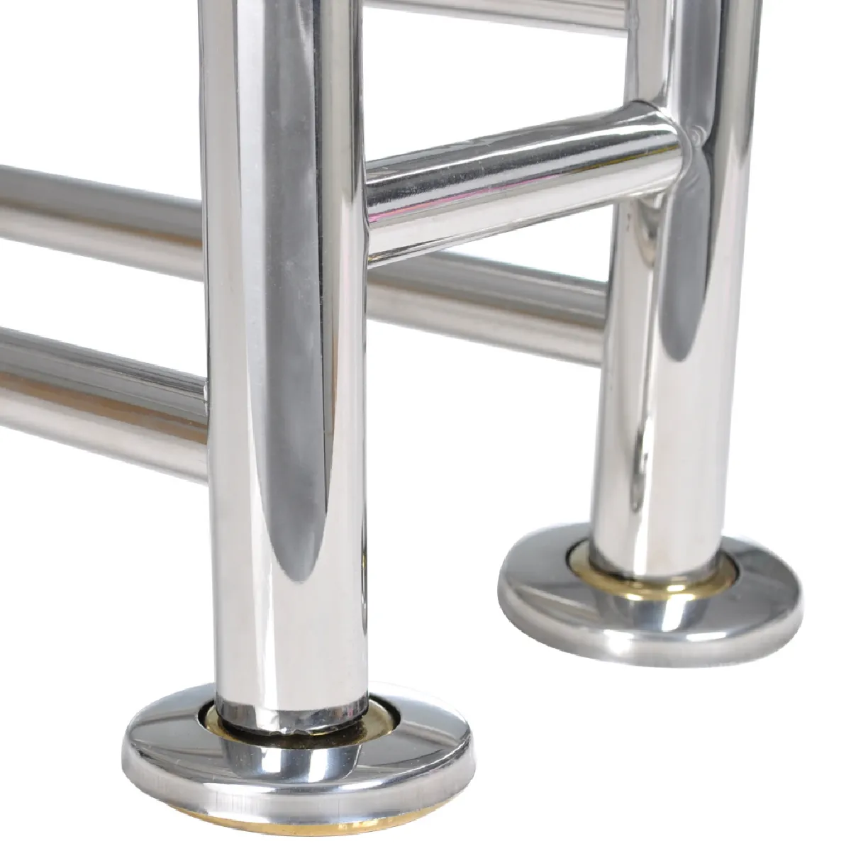 Helloshop26 Porte-serviettes double acier inox 60 cm