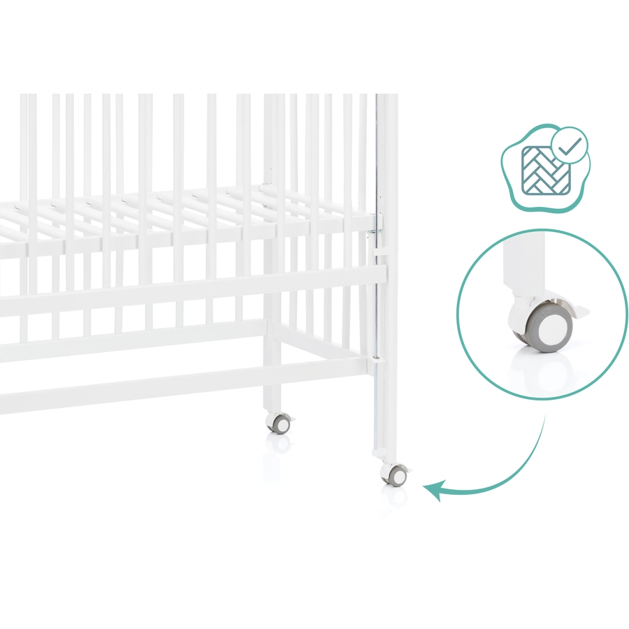 fillikid Beistellbett Nino weiß