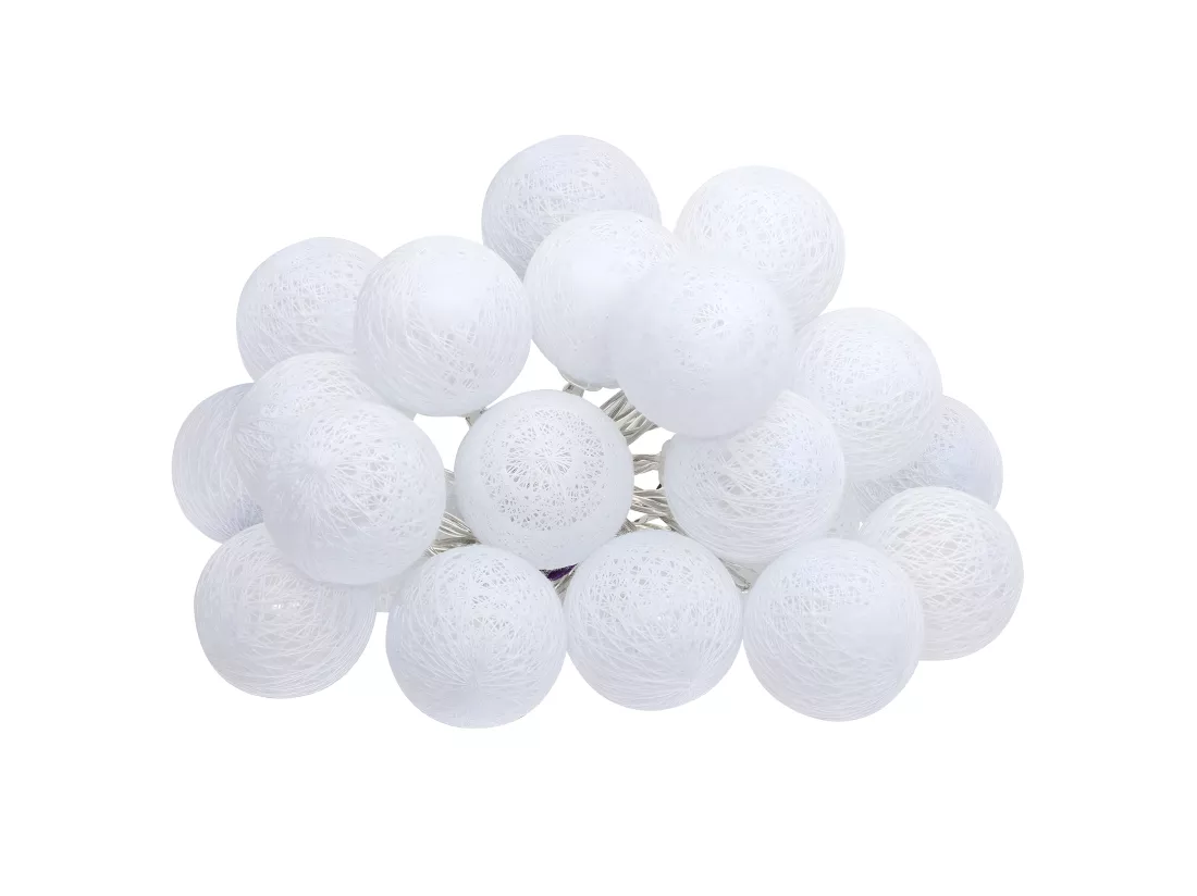 Guirlande Led Secteur 20 Boules D6cm - ATMOSPHERA