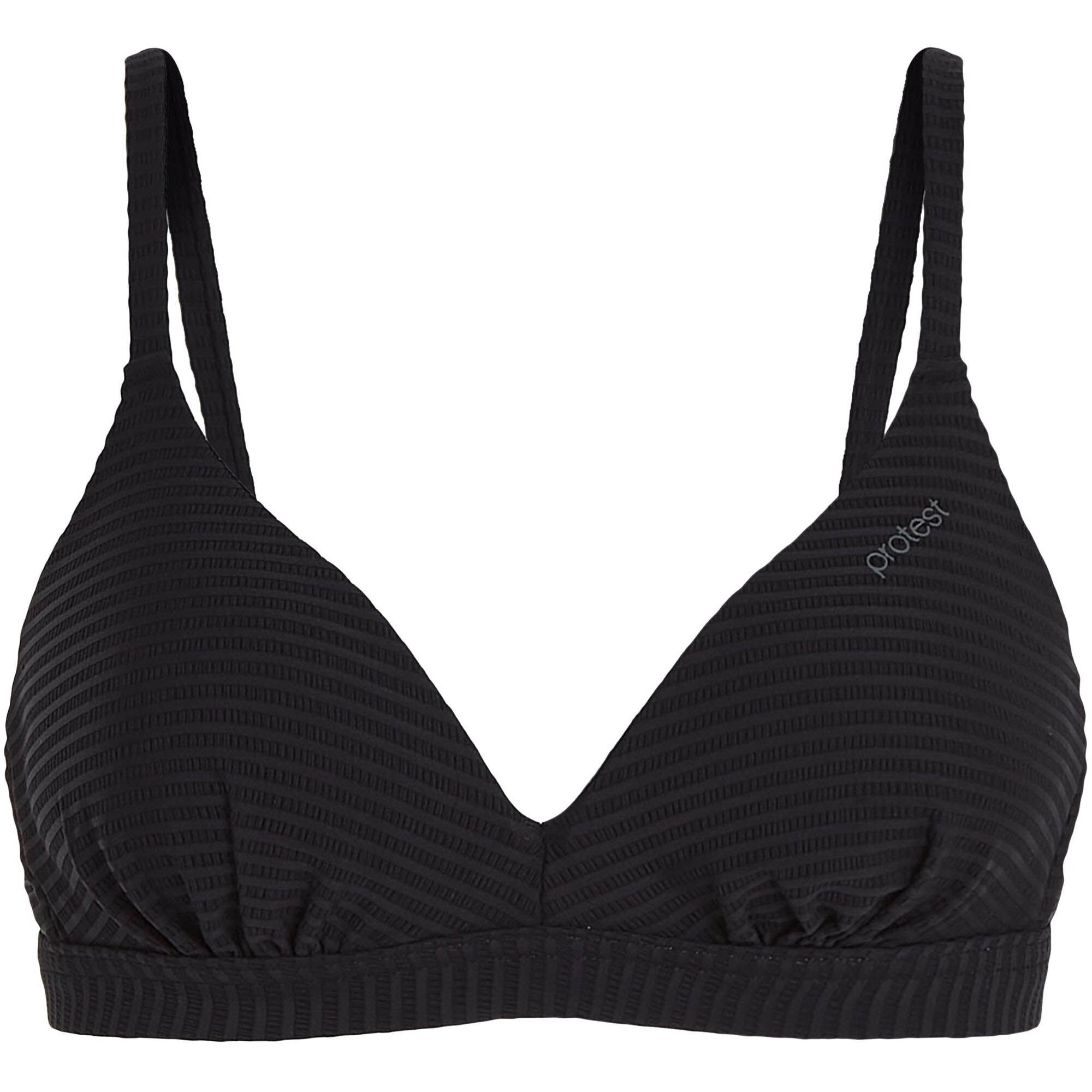 ProtestMIXDALL wire bikini top B true black c-cup 44C