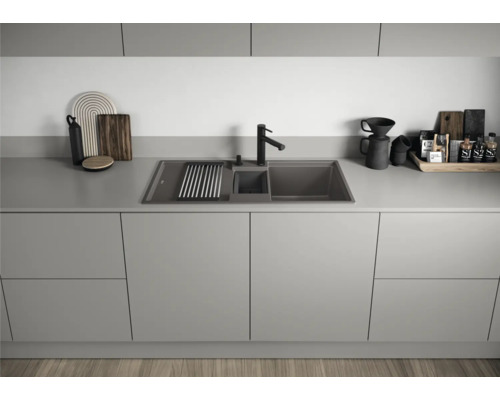 Blanco ADIRA 6 S spoelbak 1000 x 500 mm vulkanisch grijs 527604